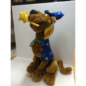 Scooby Doo Plush Wizard Stuffed Animal Dog Magician Cartoon Network 15" W/ Tags